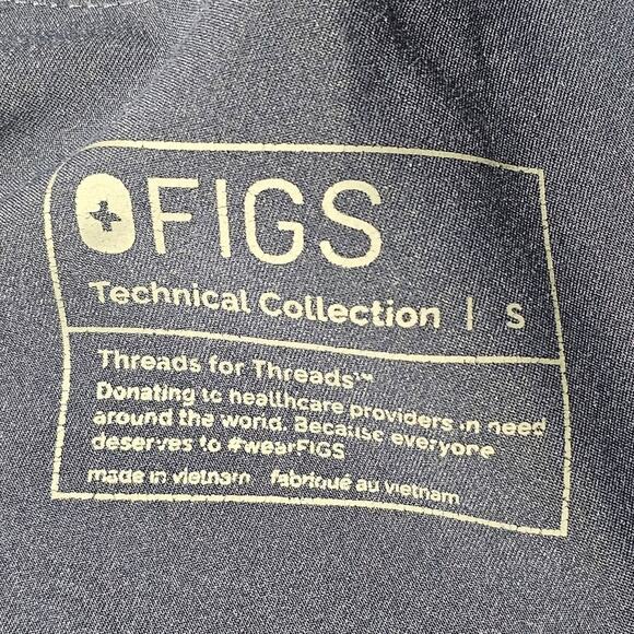 FIGS Navy Jogger Scrub Pants with Front and Cargo Pockets Women's S - Picture 9 of 9